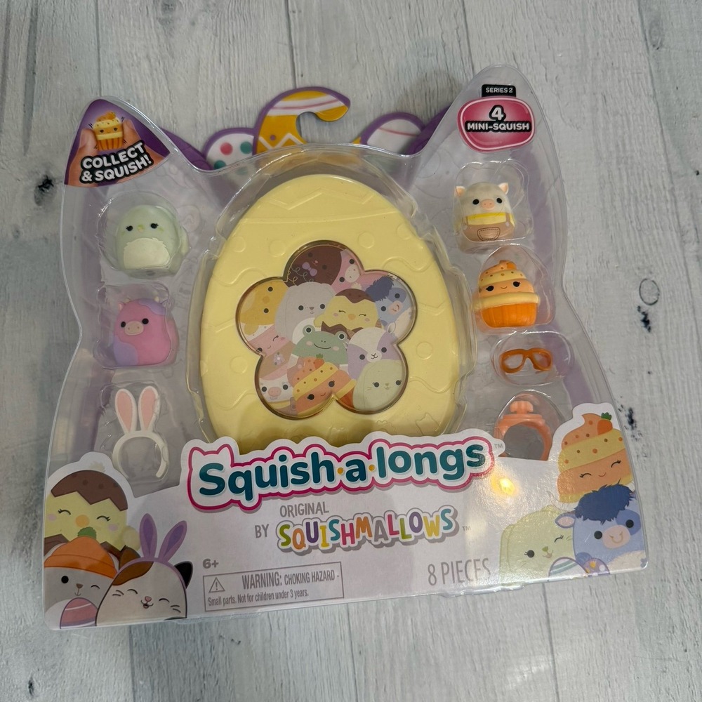 Squish-a-longs by Squishmallows Easter Collection 2025 yellow NEW